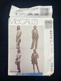 1993 McCall's 6570 Sewing Pattern - Adult Vest, Top, Skirt, and Pants FACTORY FOLDED
