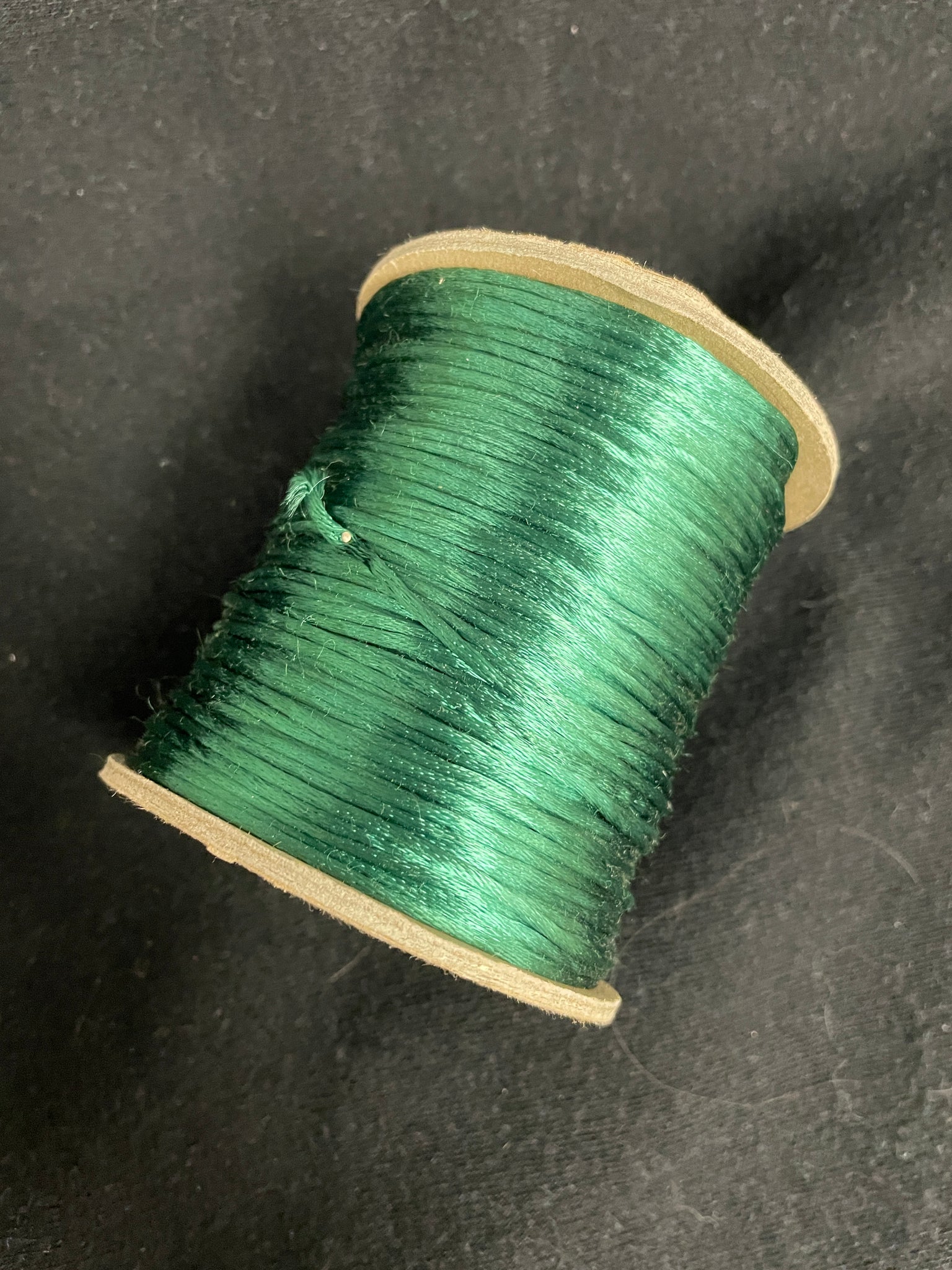 Rayon over Cotton Round Satin Cord - Dark Green