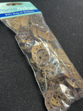 Buttons Bundle Plastic - Antique Bronze Gears