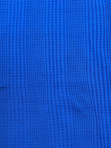 3 YD Polyester Waffle Knit - Royal Blue