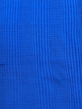 3 YD Polyester Waffle Knit - Royal Blue