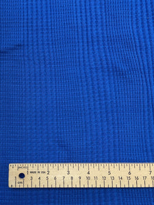 3 YD Polyester Waffle Knit - Royal Blue