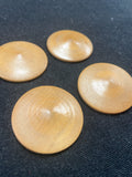 Buttons Wood Set of 4 Vintage - Natural