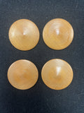 Buttons Wood Set of 4 Vintage - Natural
