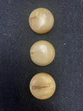 Buttons Antler Set of 3 - Flat Domes