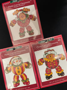 Cross Stitch Kits Bundle of 3 - "Flapper" Ornaments