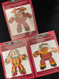 Cross Stitch Kits Bundle of 3 - "Flapper" Ornaments