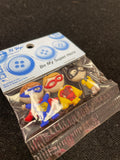 Buttons Plastic Set of 3 - Superhero Kids