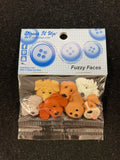 Buttons Plastic Set of 7 - Various Dogs