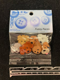 Buttons Plastic Set of 7 - Various Dogs