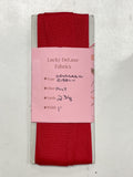 SALE 2 3/8 YD Polyester Grosgrain Ribbon - Red