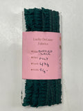 4 3/8 YD Polyester Ruffled Lace Trim - Dark Green