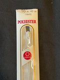 Zipper 16" Polyester Coil - White