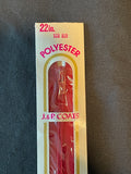 Zipper 22" Polyester Coil - Red