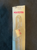 Zipper 24" Polyester Coil - White