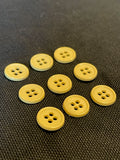 Button Plastic Set of 9 - Cream