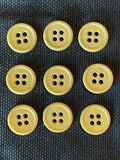 Button Plastic Set of 9 - Cream
