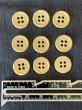 Button Plastic Set of 9 - Cream