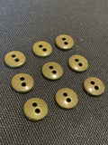 Button Plastic Set of 9 - Dark Olive Green