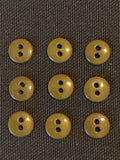 Button Plastic Set of 9 - Dark Olive Green