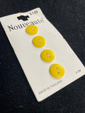 Buttons Plastic Set of 4 Vintage - Red, Yellow or Brown