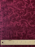 Poly/Cotton Blend Chenille Salvaged- Burgundy