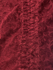 SALE Poly/Cotton Blend Chenille Salvaged- Burgundy