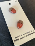 Buttons Plastic Set of 2 - Acorns