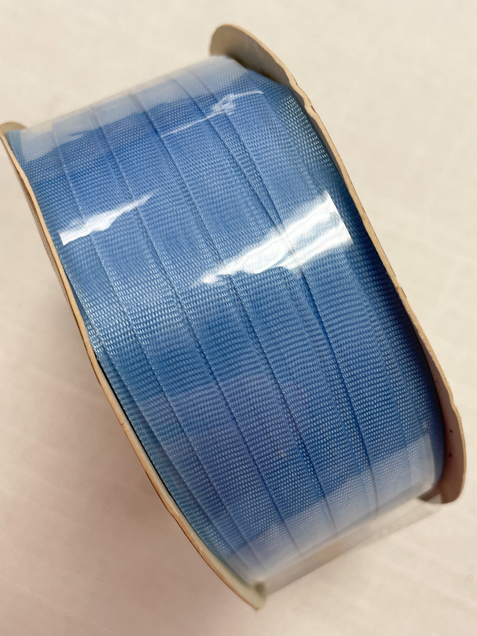 SALE Polyester Knitting Ribbon Vintage - Blue Mist