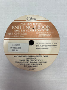 Polyester Knitting Ribbon Vintage - Blue Mist