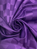 1 1/2 YD Acetate - Royal Purple Self Check