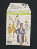 2014 Simplicity 1284 Sewing Pattern - Adult 1960's Style Dress, Jacket and Vest FACTORY FOLDED