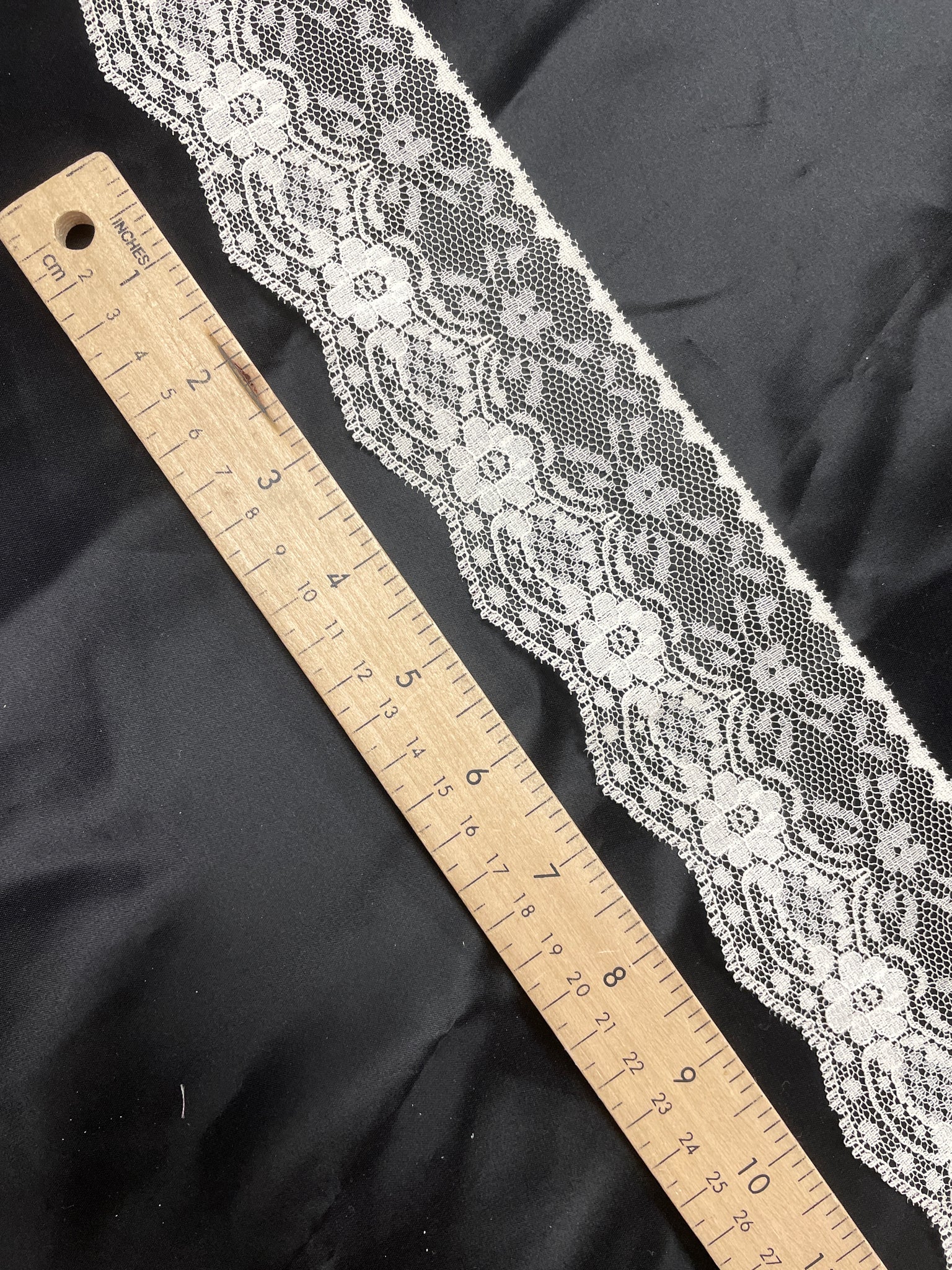 Polyester Flat Lace Trim - Off White