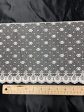 SALE Polyester Flat Lace Trim WIDE - Off White