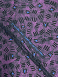 Polyester Vintage - Purple with Black and Bright Blue