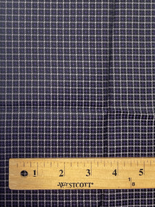 1 YD Tie Silk Yarn-Dyed Plaid - Black, Lavender and Purple