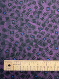 Polyester Vintage - Purple with Black and Bright Blue