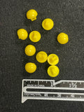 Button Plastic Set of 10 - Yellow