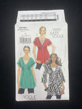 2009 Vogue 8580 Sewing Pattern - Knit Tunic and Top FACTORY FOLDED
