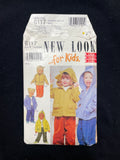 2000's New Look 6117 Sewing Pattern - Child's Hoodie and Pants FACTORY FOLDED