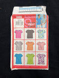 2001 Butterick 3086 Sewing Pattern - Adult Tops FACTORY FOLDED