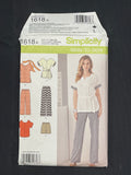 2013 Simplicity 1618 Sewing Pattern - Adult Tops, Pants and Shorts FACTORY FOLDED