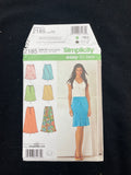 2011 Simplicity 2185 Sewing Pattern - Adult Skirts FACTORY FOLDED