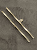 Metal Purse Frame 7.5" Wide - Gold, Silver, or Gunmetal Gray