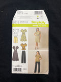 2009 Simplicity 2615 Sewing Pattern - Adult Dress, Tops, Pants and Shorts FACTORY FOLDED