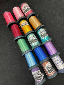 Polyester Embroidery Thread - Bundle of 15 Spools