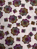 5 1/2 YD Nylon - Ombre Medallions on Pale Pink