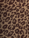 3 1/2 YD Cotton Gauze - Brown Cheetah Print