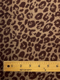 3 1/2 YD Cotton Gauze - Brown Cheetah Print