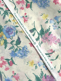 Poly/Cotton Vintage - Cream with Bright Flowers